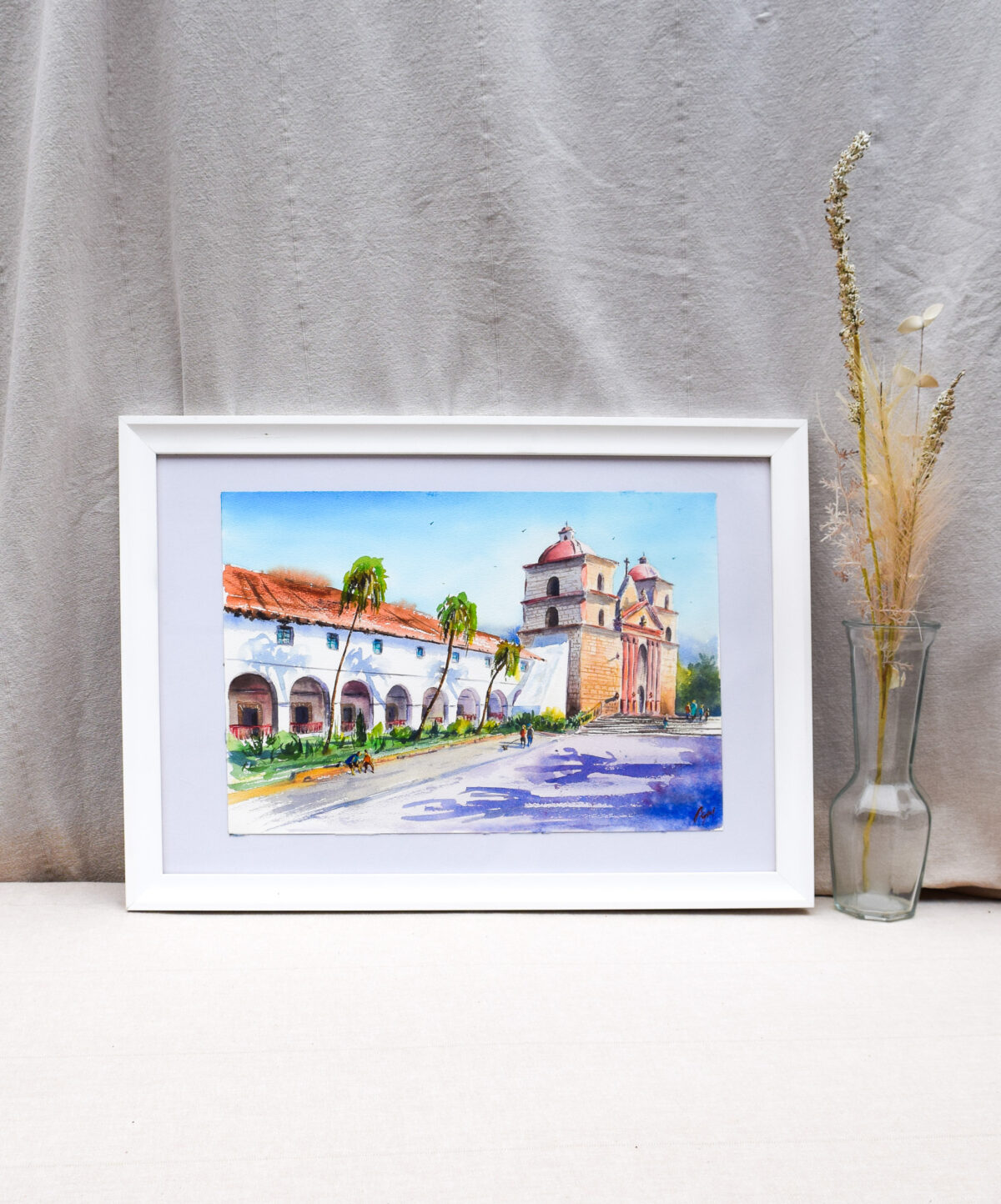 Santa Barbara Mission - Original Art